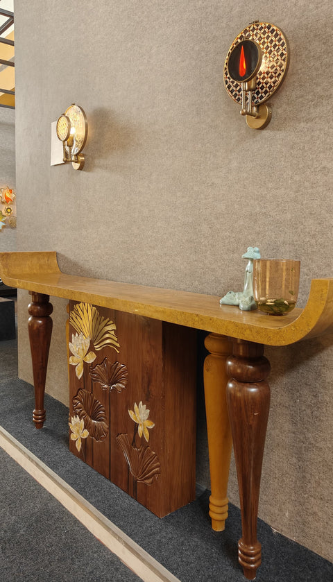 Traditional Fusion- Stone console table
